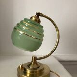 Old art deco brass lamp