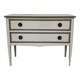 Commode 2 tiroirs rivoli en bois massif michel ferrnd