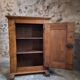 French antique oak wardrobe with one door, 18th century.