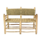Banquette marocain en bois et corde