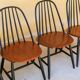 Set of 4 chairs Scandinavian by Sven Erik Fryklund for Hagafors Stolfabrik