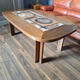 Vintage coffee table Trioh Møbelfabrik Denmark, ceramic by Ox-Art