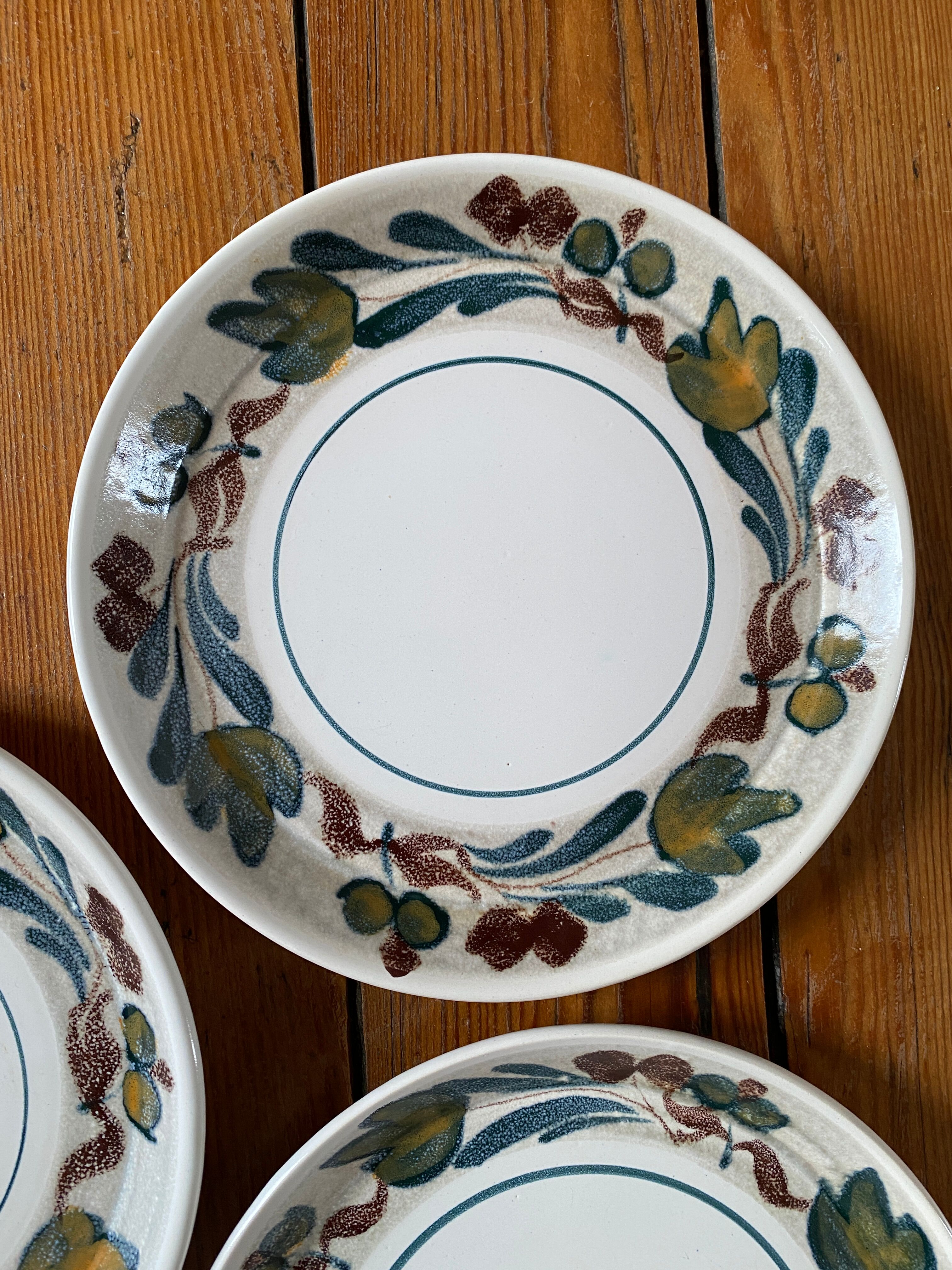 Set of 3 dessert plates M.B.F.A. Pornic