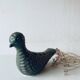 Vase forme oiseau signé Le potier Menton
