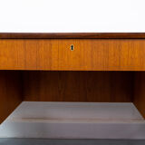Freestanding vintage teak desk 1960s