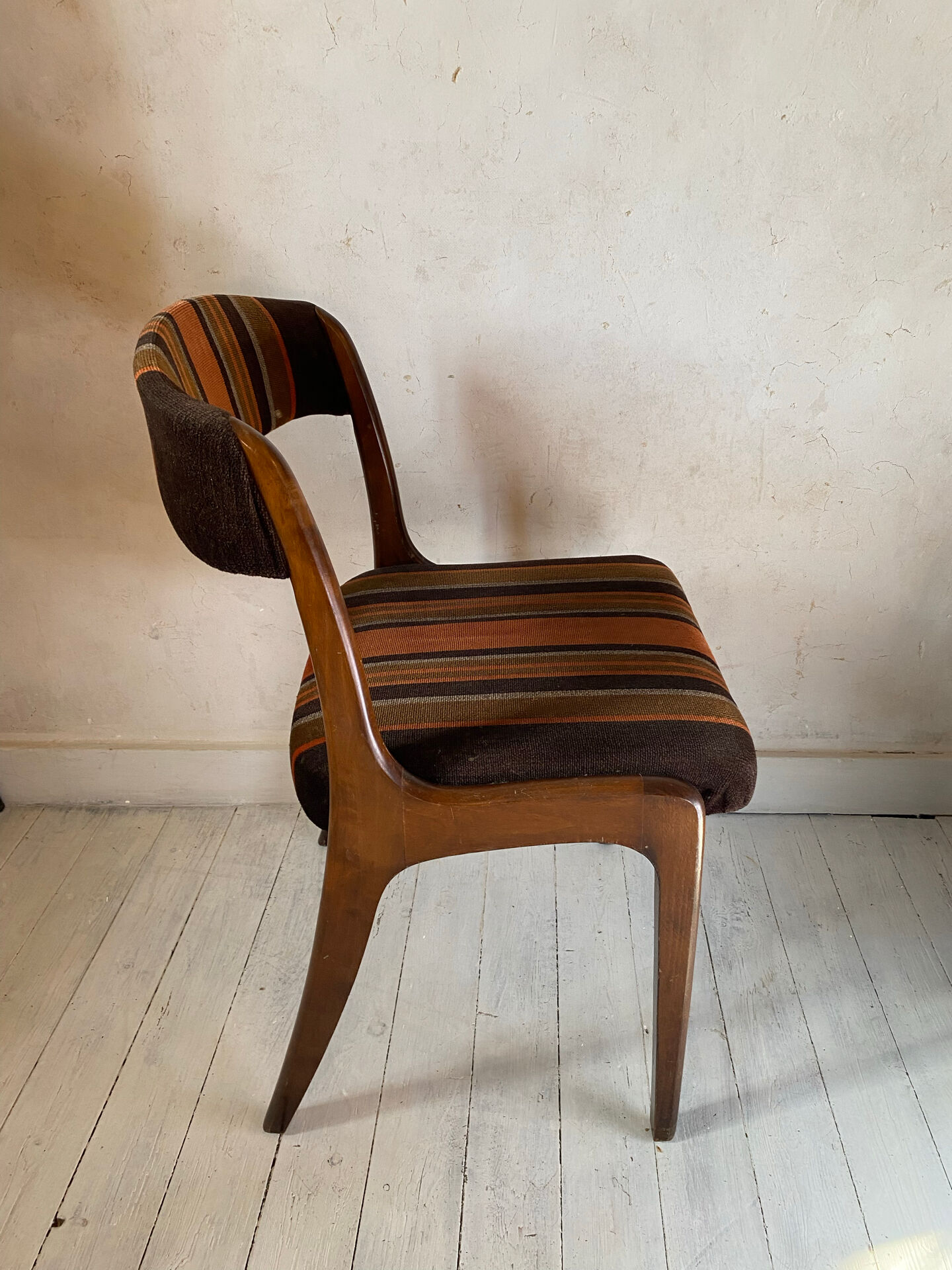 Fauteuil Baumann laine et bois