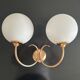 1950 two-light wall lamp