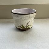 Hand-painted ceramic pot cover