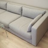 Grey corner sofa, Scandinavian design, 00s