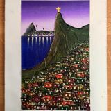 Huile sur toile signée Laerte De Souza
