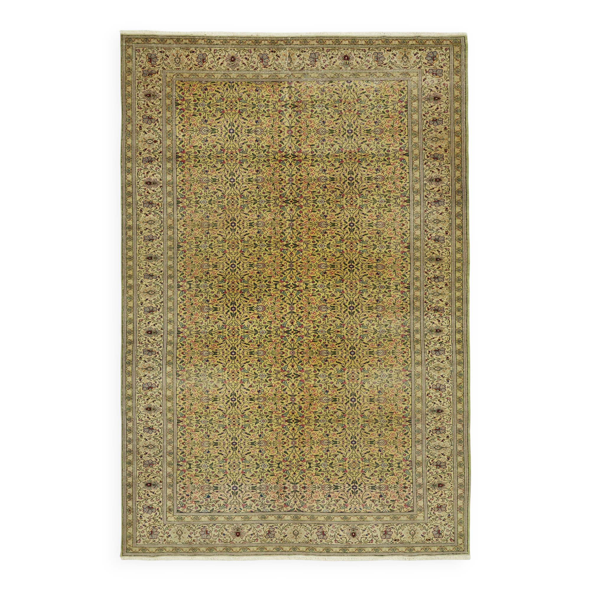 Turkish Wool Vintage Kayseri Rug 194 cm x 297 cm