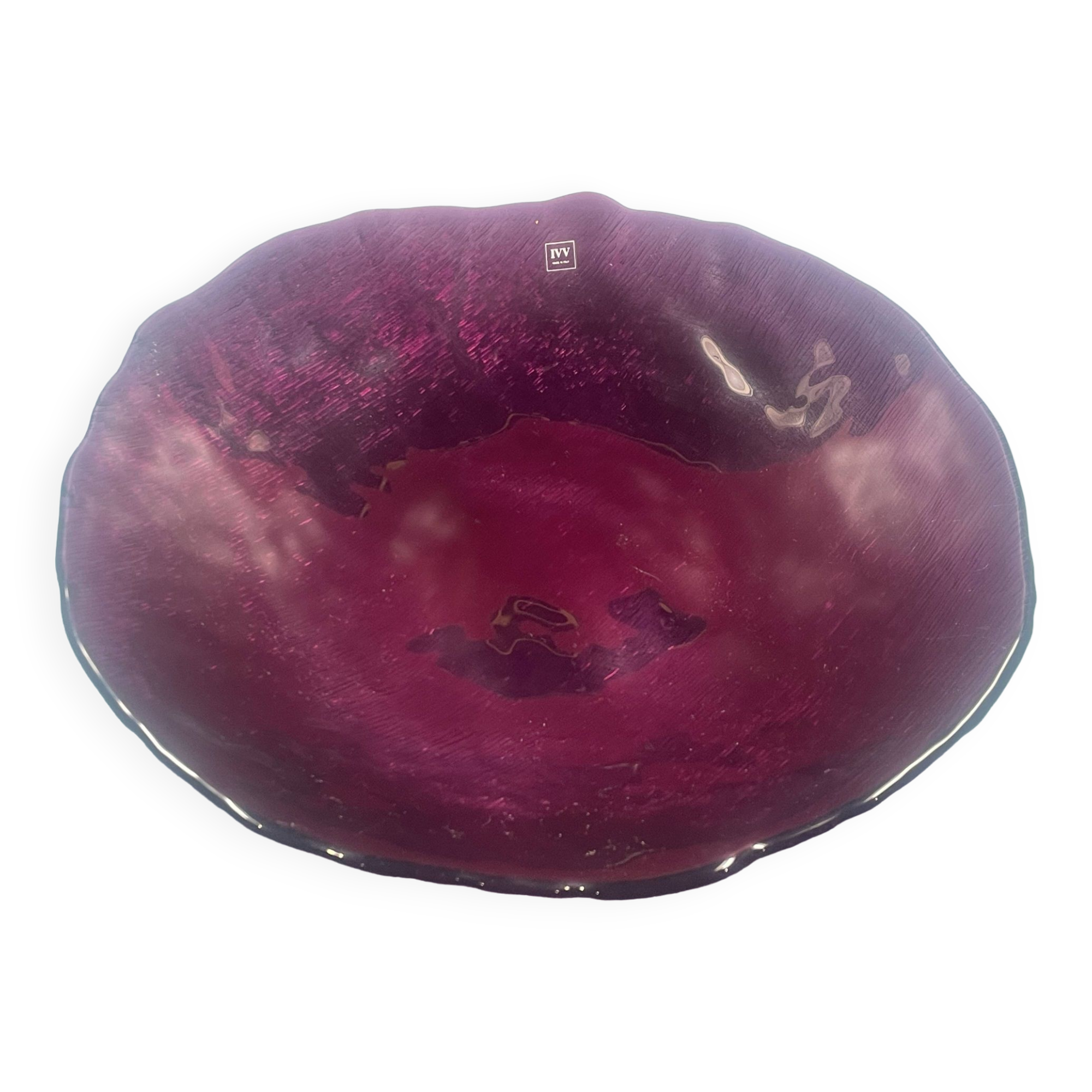 elegant Italian design cup from IVV glassware purple color - ∅ 40 cm