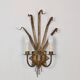 Gold leaf wall light