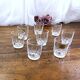 8 small liquor glasses in tempered glass france arcoroc