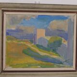 Original Swedish Oil on Canvas – “Summer Landscape” by A. Nyblom