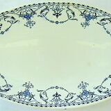 Service of luneville earthenware dishes