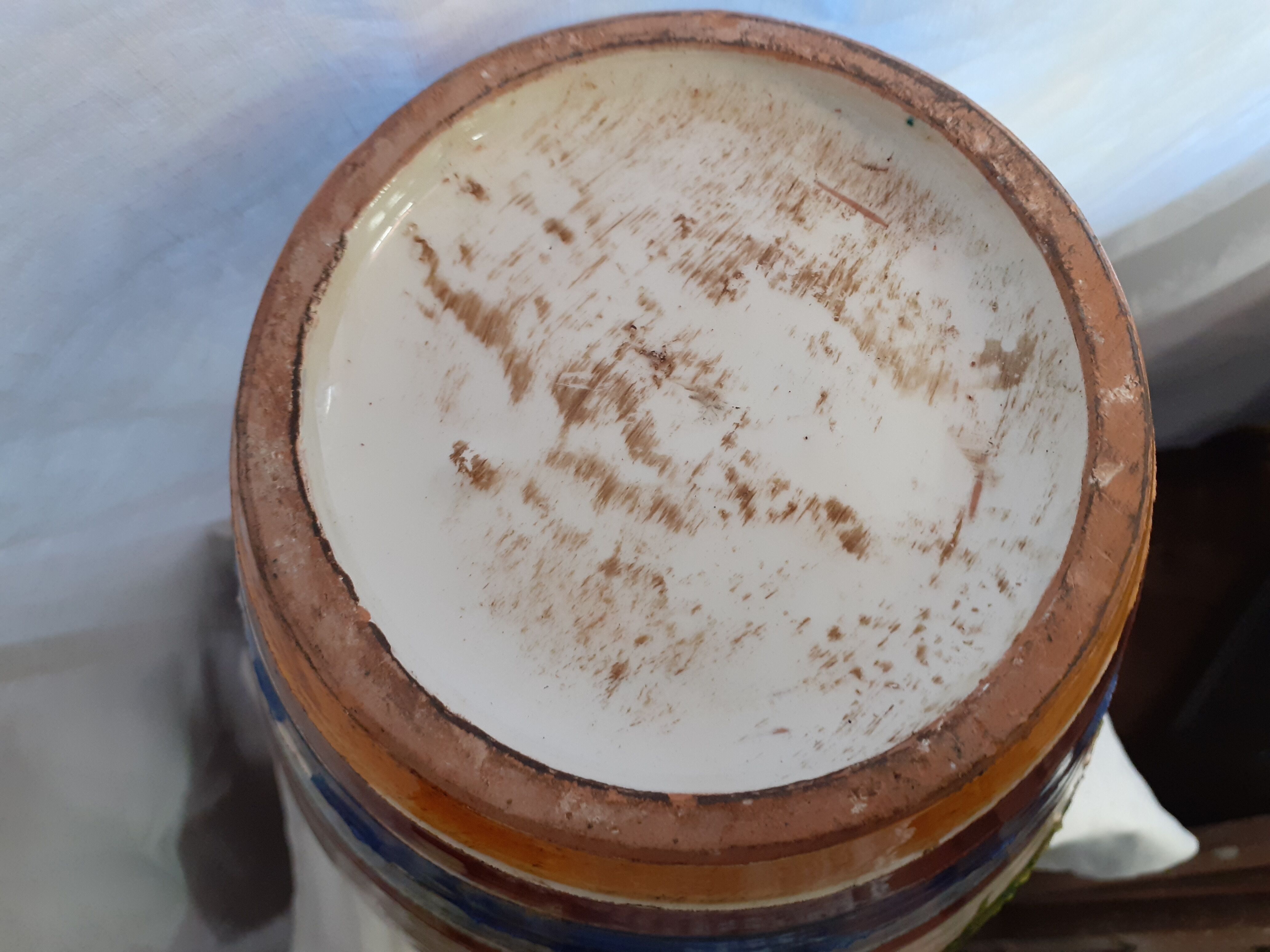 Large vase vallauris in faience