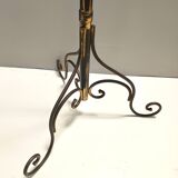 Brass Iron Hat and Coat Rack by Meazza in the Style of Piero Fornasetti, It