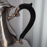 Cafetière et théière métal argenté