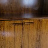 Bookcase With light Display Made In Rosewood, Danish Design From 1960s