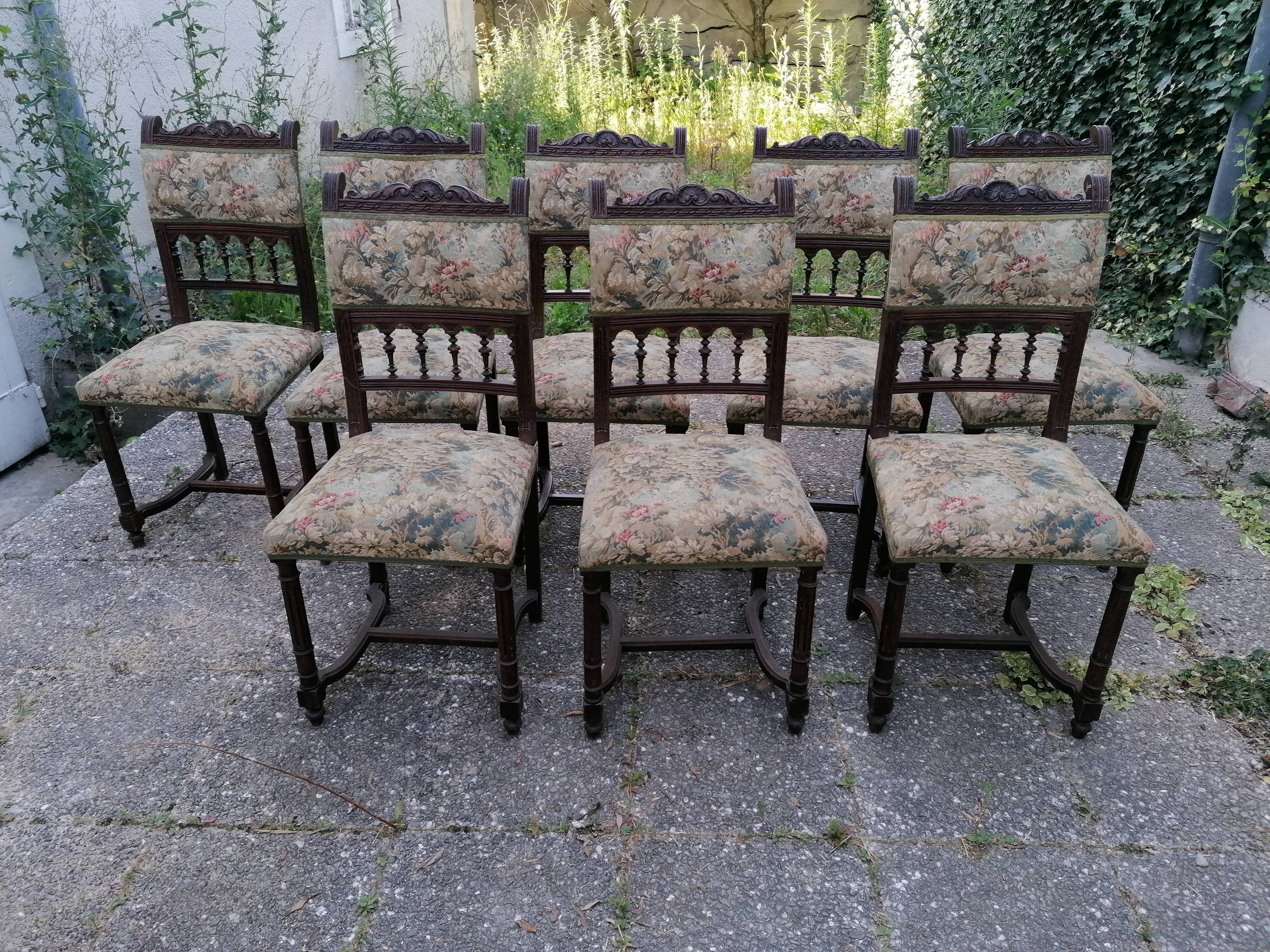 8 henri chairs