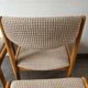Set of 4 Scandinavian Baumann chairs in solid elm – 1970s