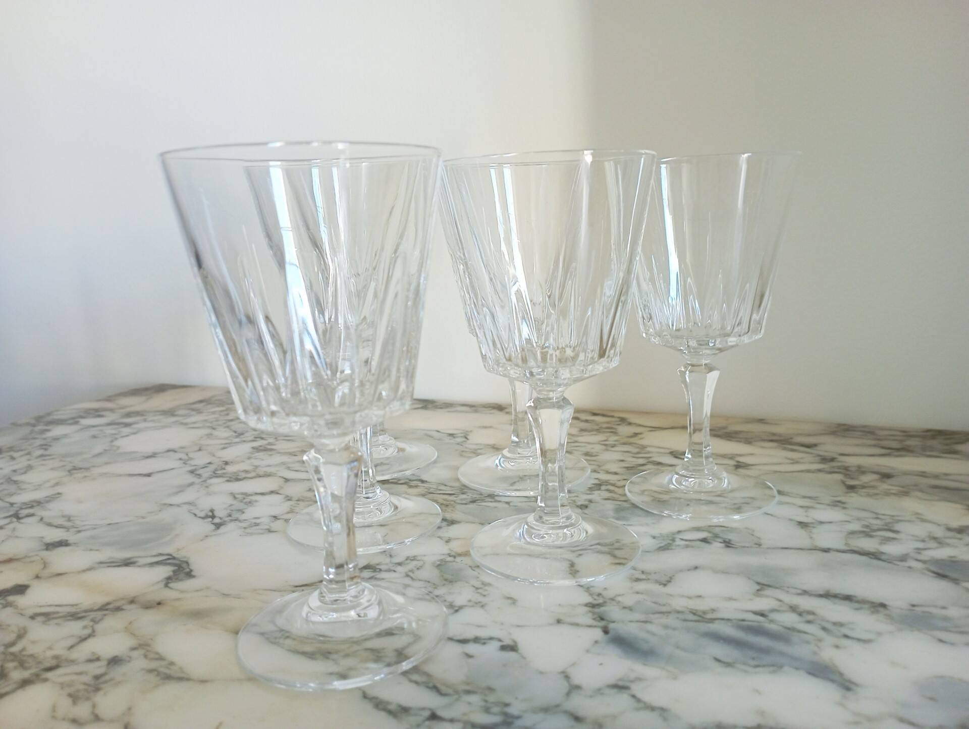Set of 6 Arques crystal glasses