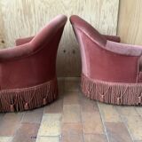 Pair of toad armchairs