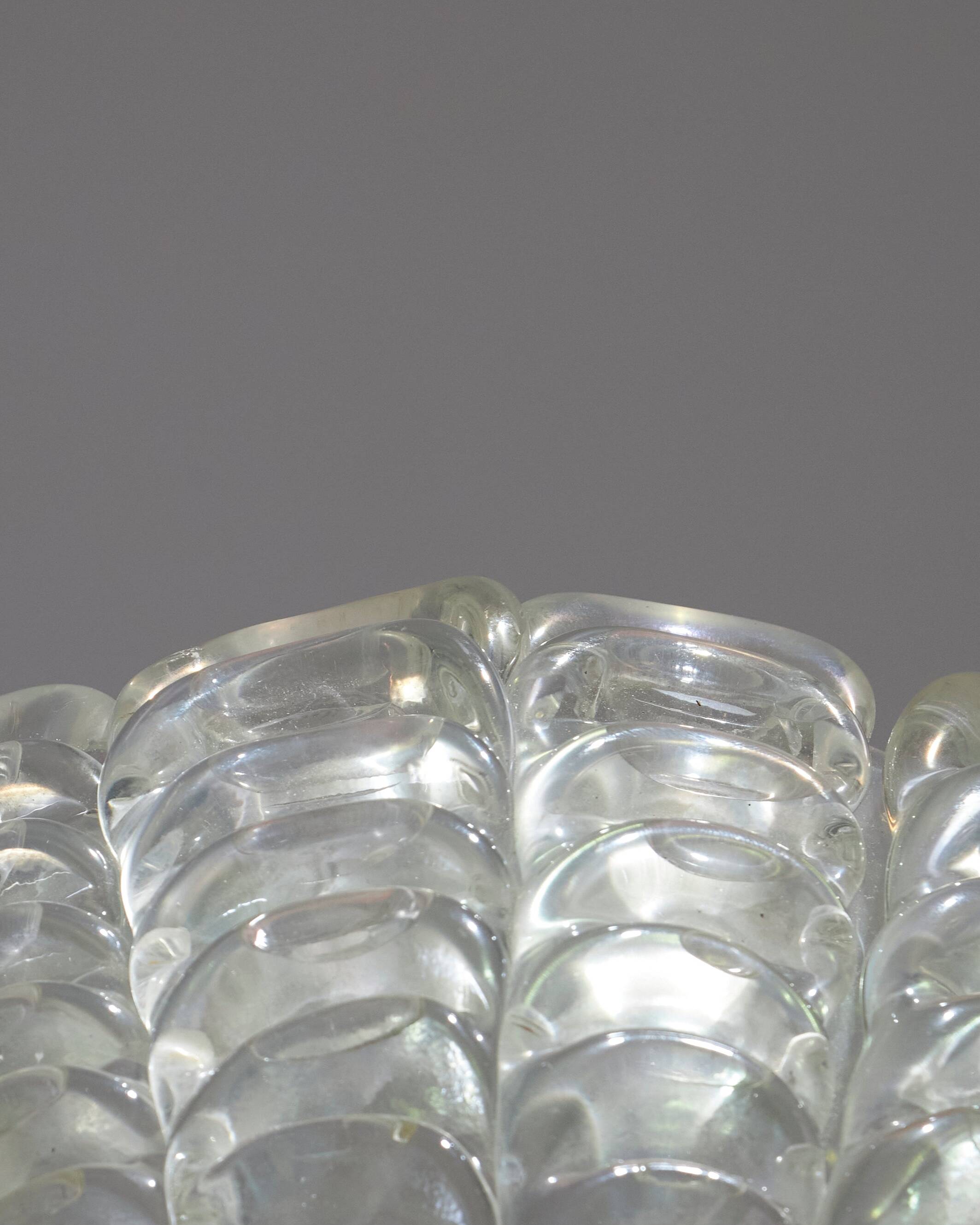 Iridescent Murano glass bowl, 1940s