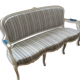Sofa 3 places louis xv style