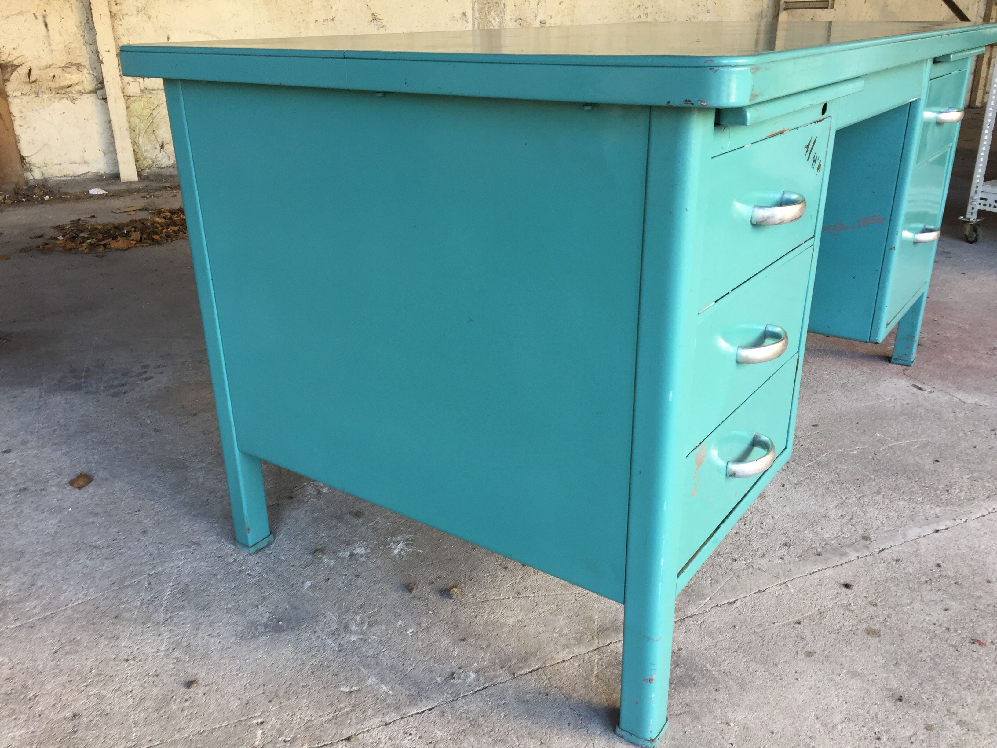 Desk of industrial workshop