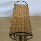 Rattan magazine rack