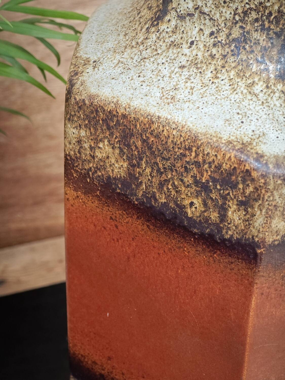 Large flamed ceramic vase Scheurich 297/41