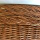 Oval woven wicker basket 52 cm