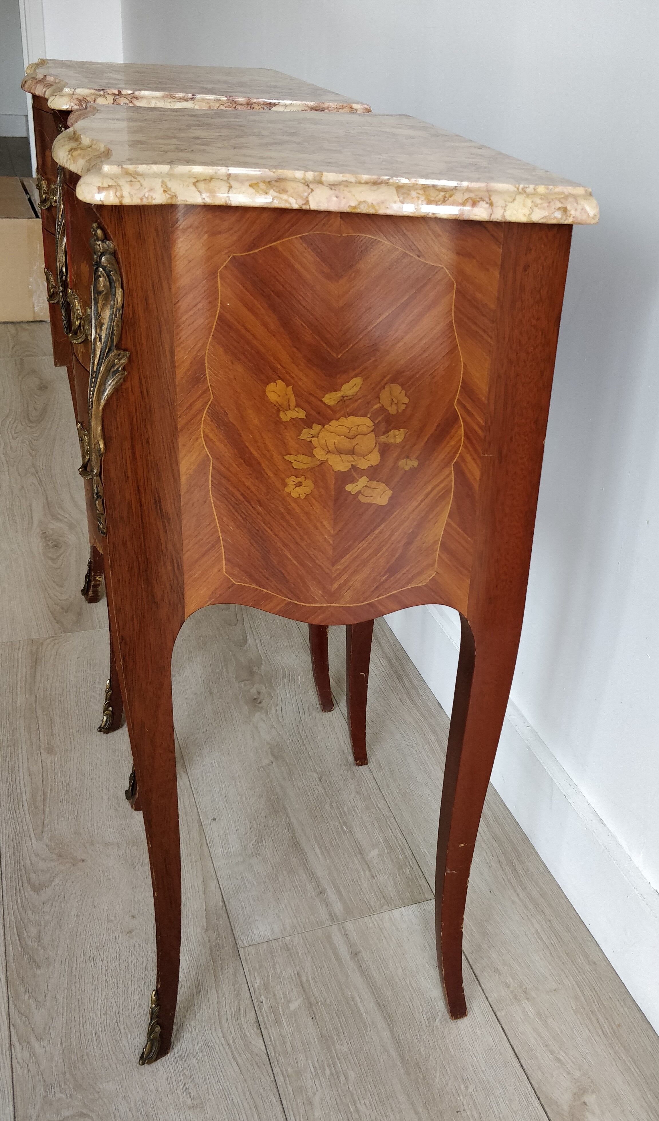 Pair of bedside tables- Louis XV style