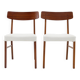 1960s Pair of Danish Teak Chairs, Restored