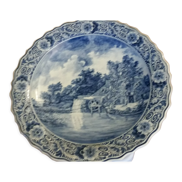 Assiette decorative murale Delft Ram
