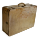 Valise vintage cuir 1950 maison Allemand-Arniaud à Marseille