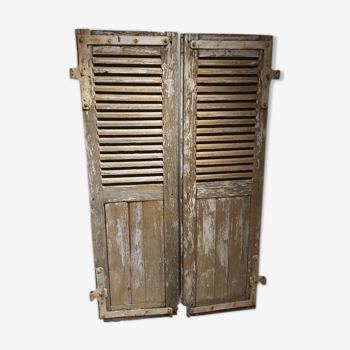 Pair of wooden shutters