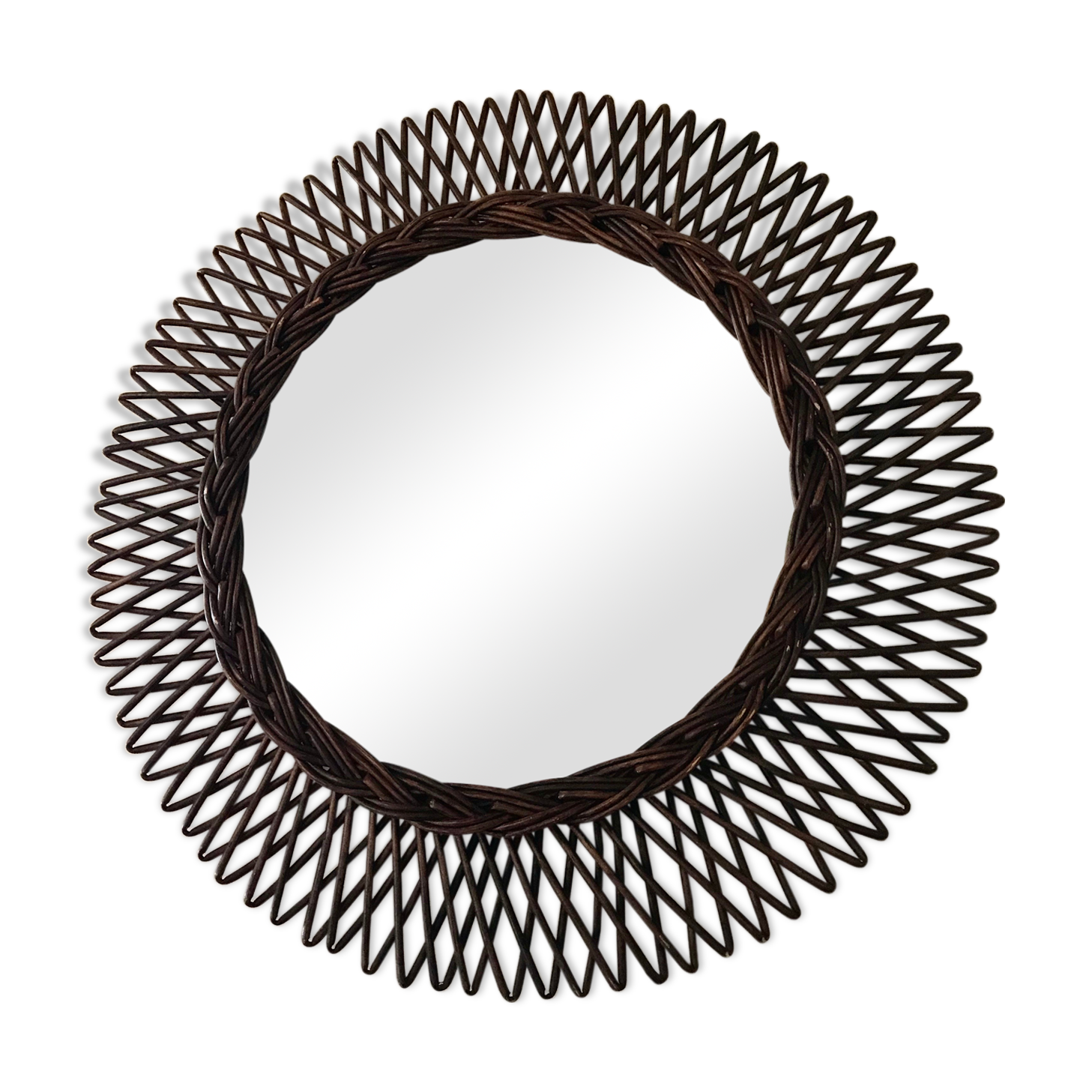 Mirror sun rattan 49cm