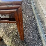 Asian low console in natural wood