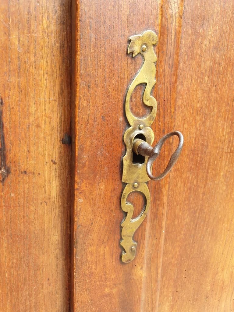 Norman countryside buffet in solid cherry wood nineteenth