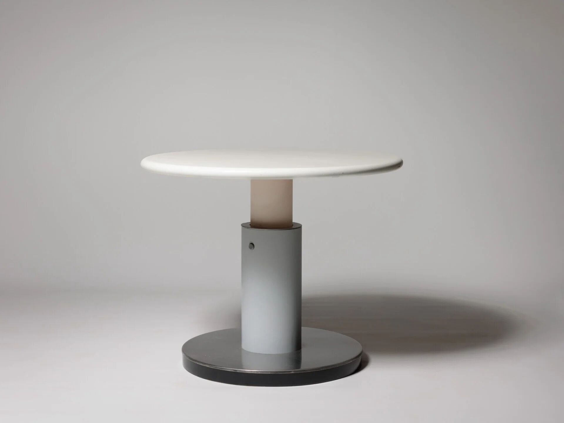 Space age height adjustable dining table, Italy 70s