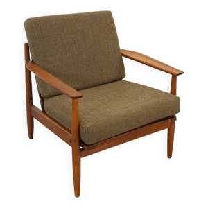 Fauteuil scandinave en - teck