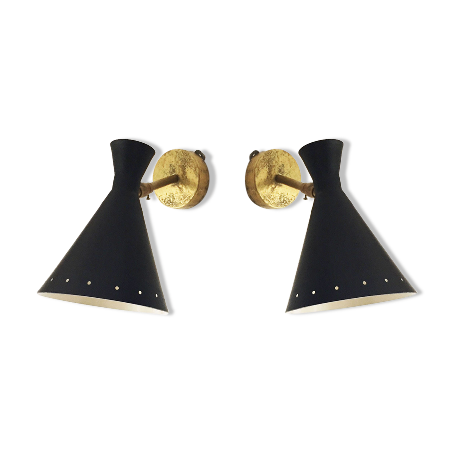 Pair of 1950s Italian wall light