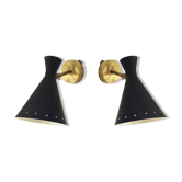 Paire d'appliques Italiennes années 1950