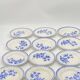 Service of 12 dessert plates, Sarreguemines / Digoin, DONON, vintage, old