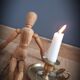 Brass candlestick