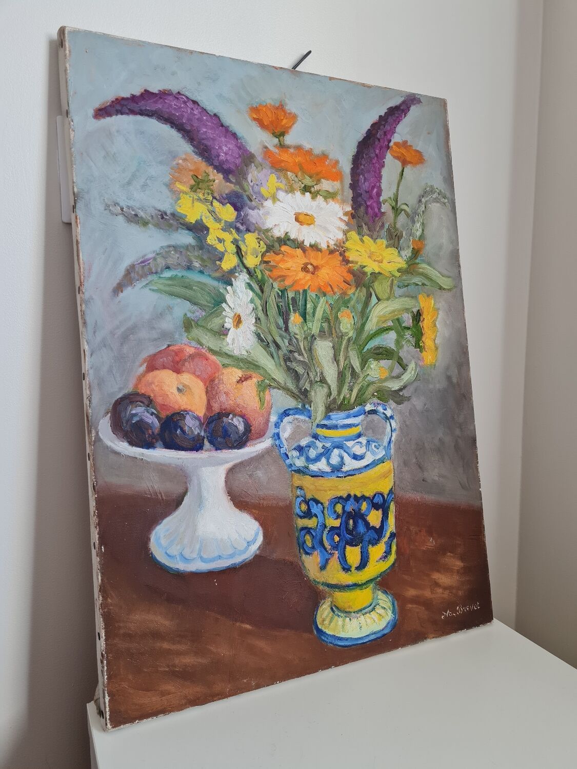 Still life flowers and fruits