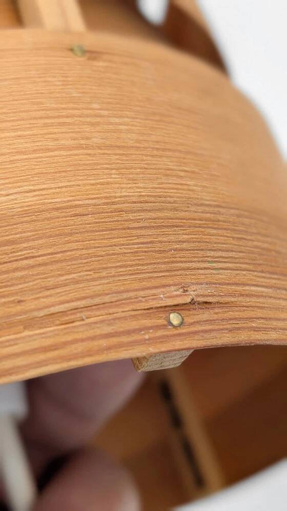Suspension by Hans-Agne Jakobsson in pine veneer for AB Ellysett, Sweden 1960.